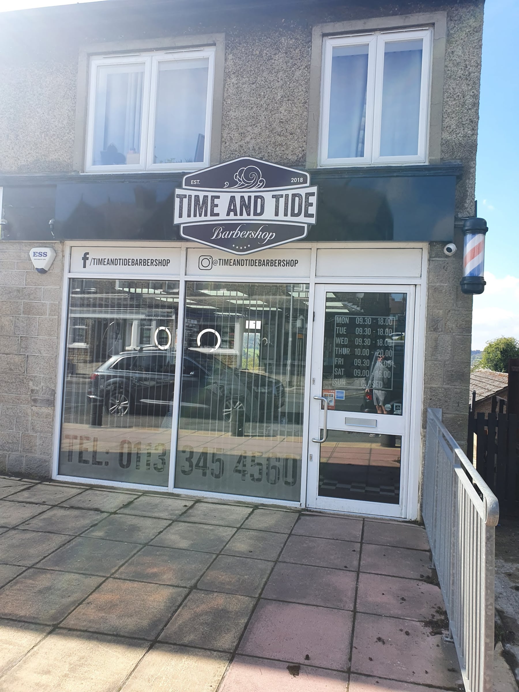 Time and Tide Barbershop at 121 New Road Side, Horsforth