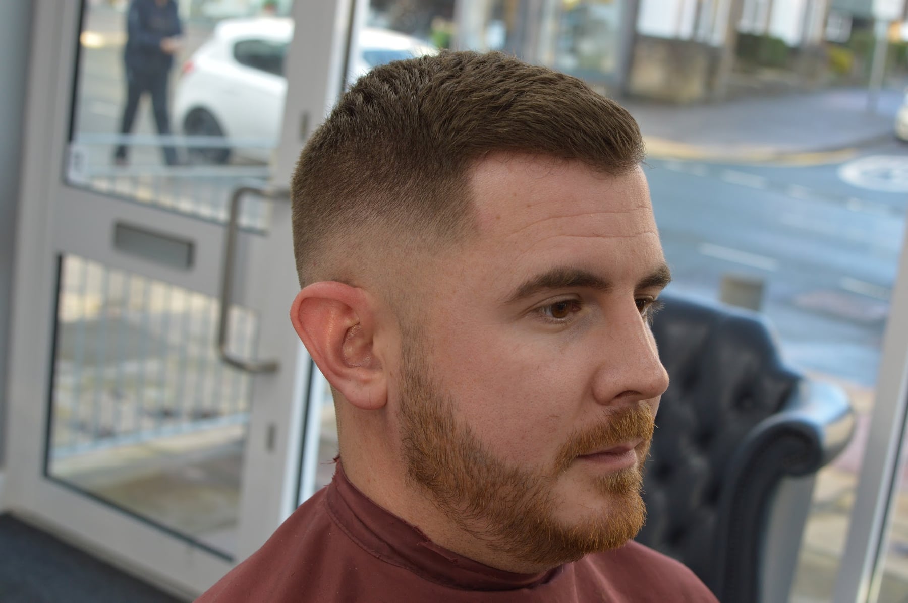 Short finished haircut and beard at Time and Tide
